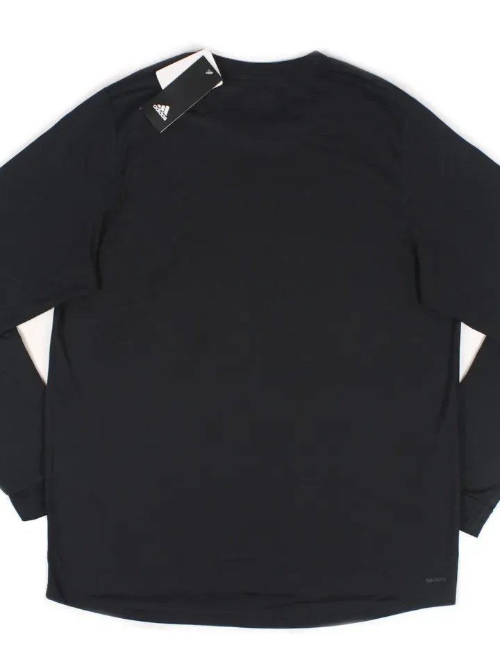 Adidas Men's Climalite Creator Long Sleeve T-Shirt Black / White EK0123 product image (2)