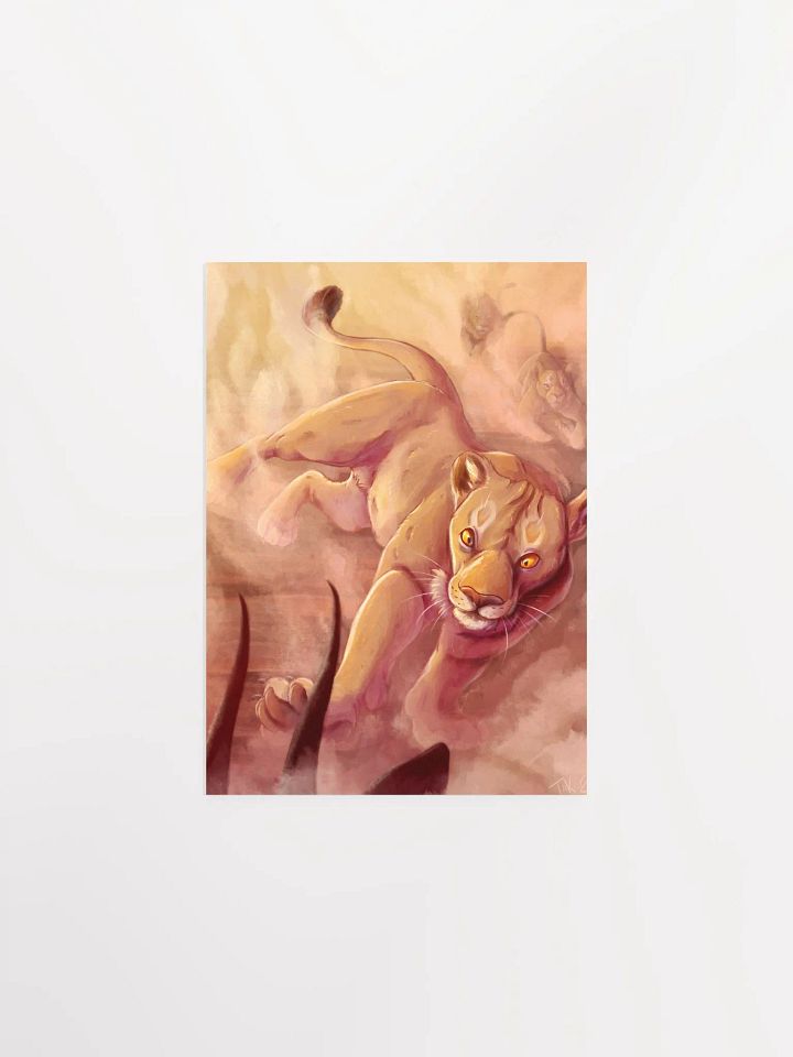 Lion Hunt - Matte Print product image (1)