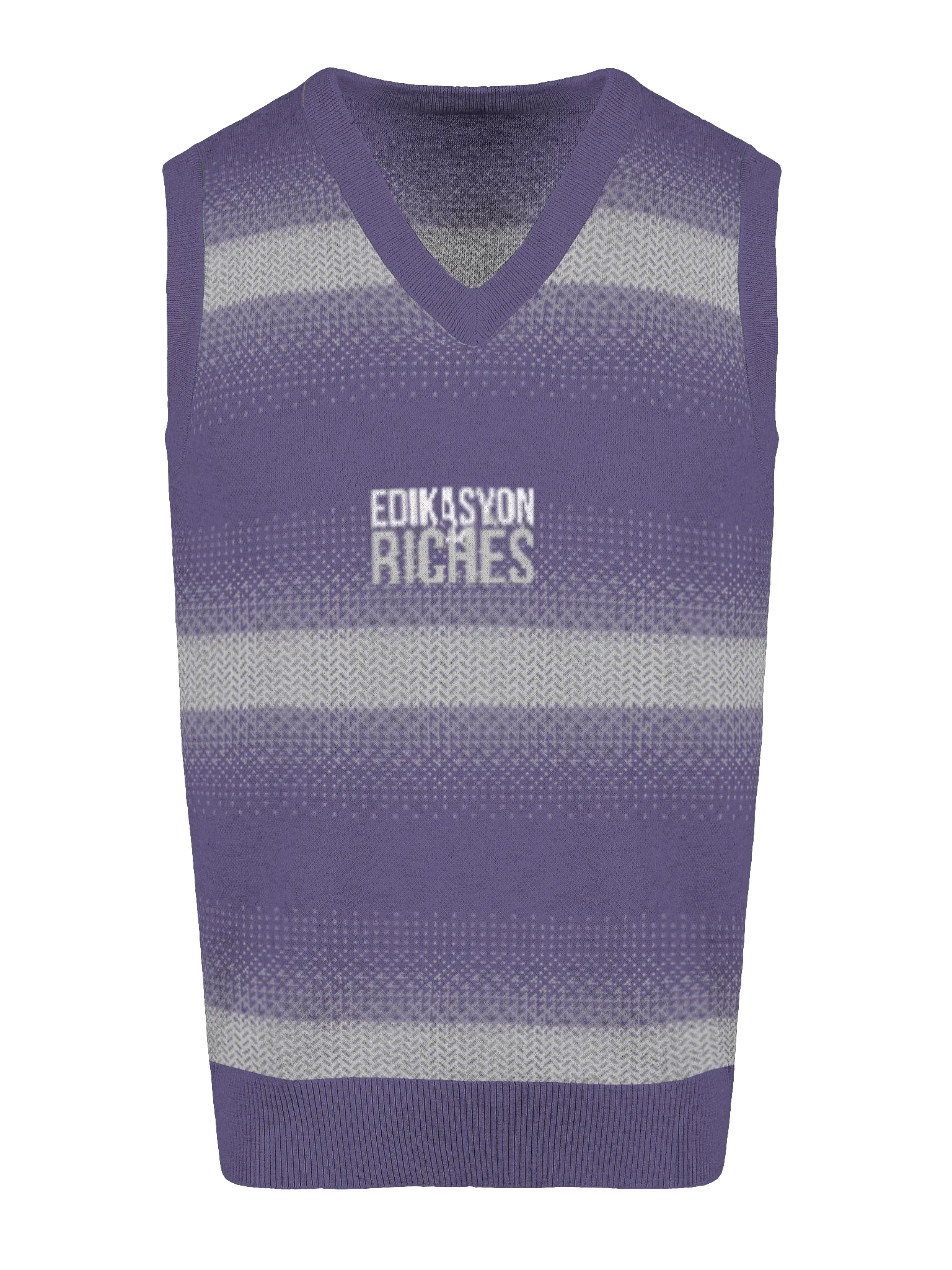 Edikasyon se Richès Knitted V-Neck Vest – Classic Style, Powerful Message product image (12)