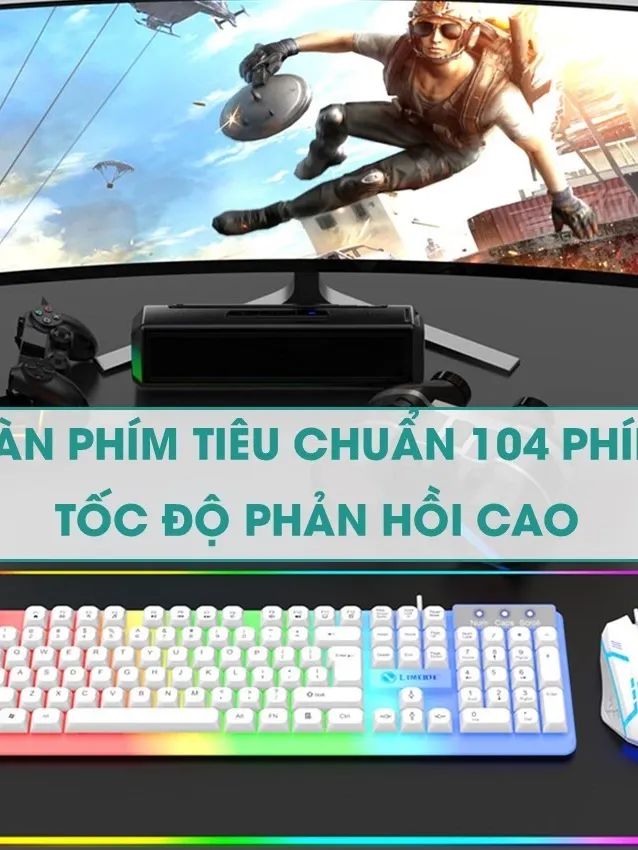 Bàn Phím Giả Cơ Kèm Chuột Máy Tính Có Dây Tích Hợp Đèn Led Bật Tắt | Phiên Bản Keycap Bo Góc Mới product image (2)