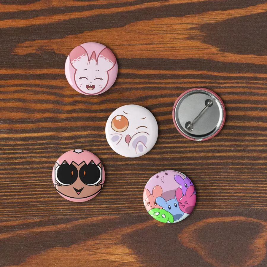 Jammy and Co. Pin Button Set (5PCs) product image (9)