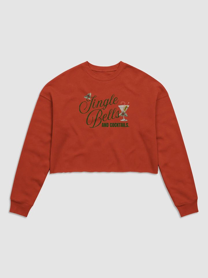 Jingle Bells Christmas Women's Fleece Crop Sweatshirt🎄 product image (3)