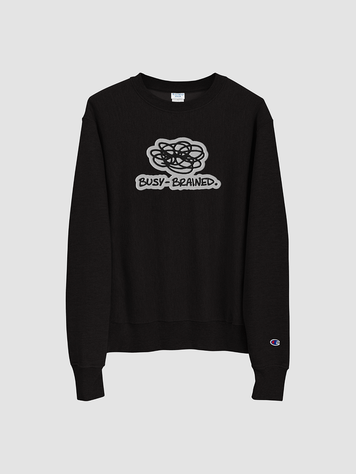 BUSY-BRAINED (bubble design) embroidered Champion Crewneck product image (2)