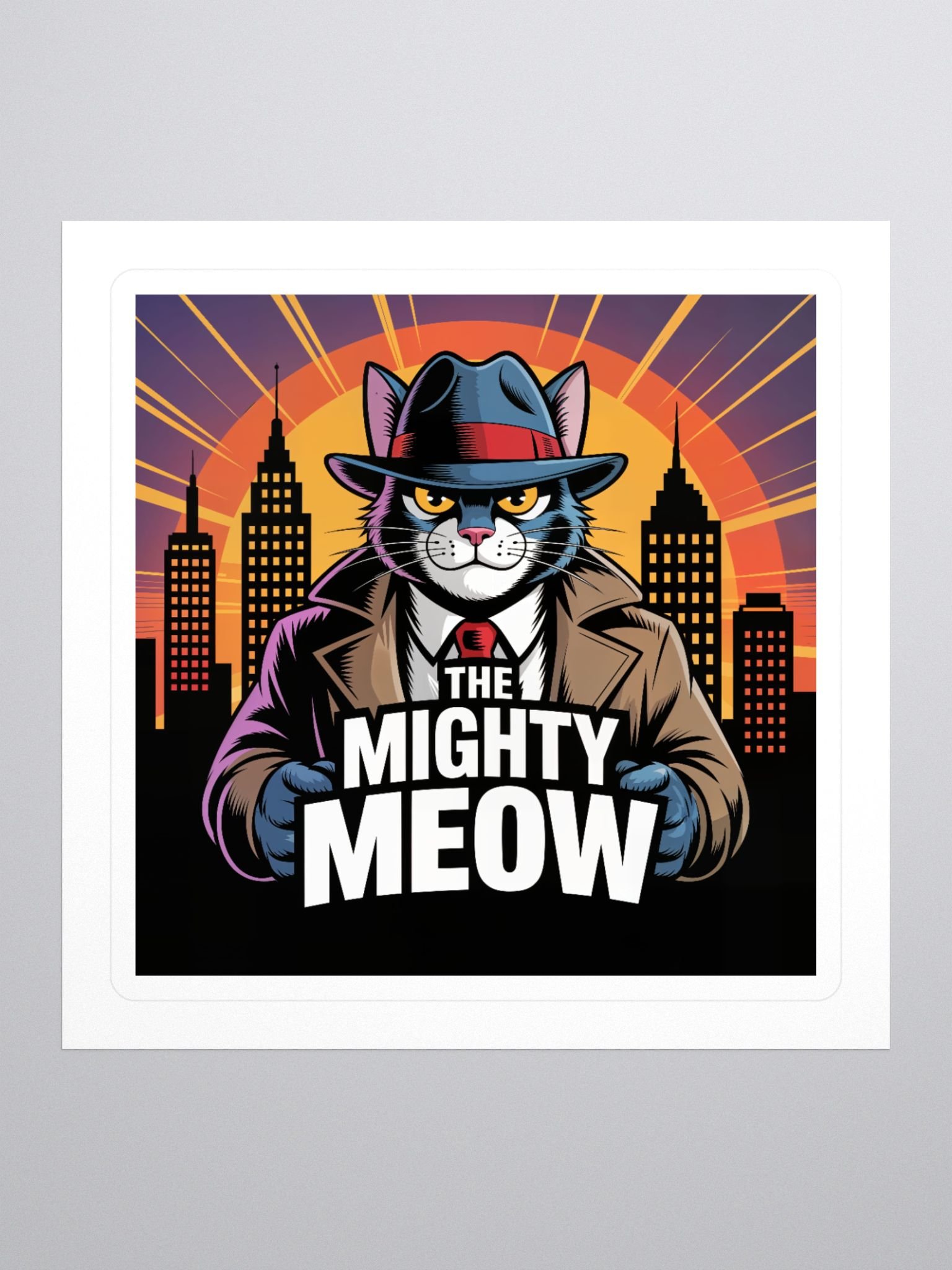 Cat Detective Kiss Cut Stickers product image (1)