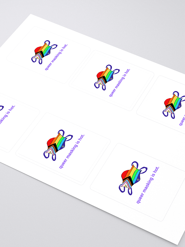 Queer Masking Is Hot sticker 6 pack product image (2)