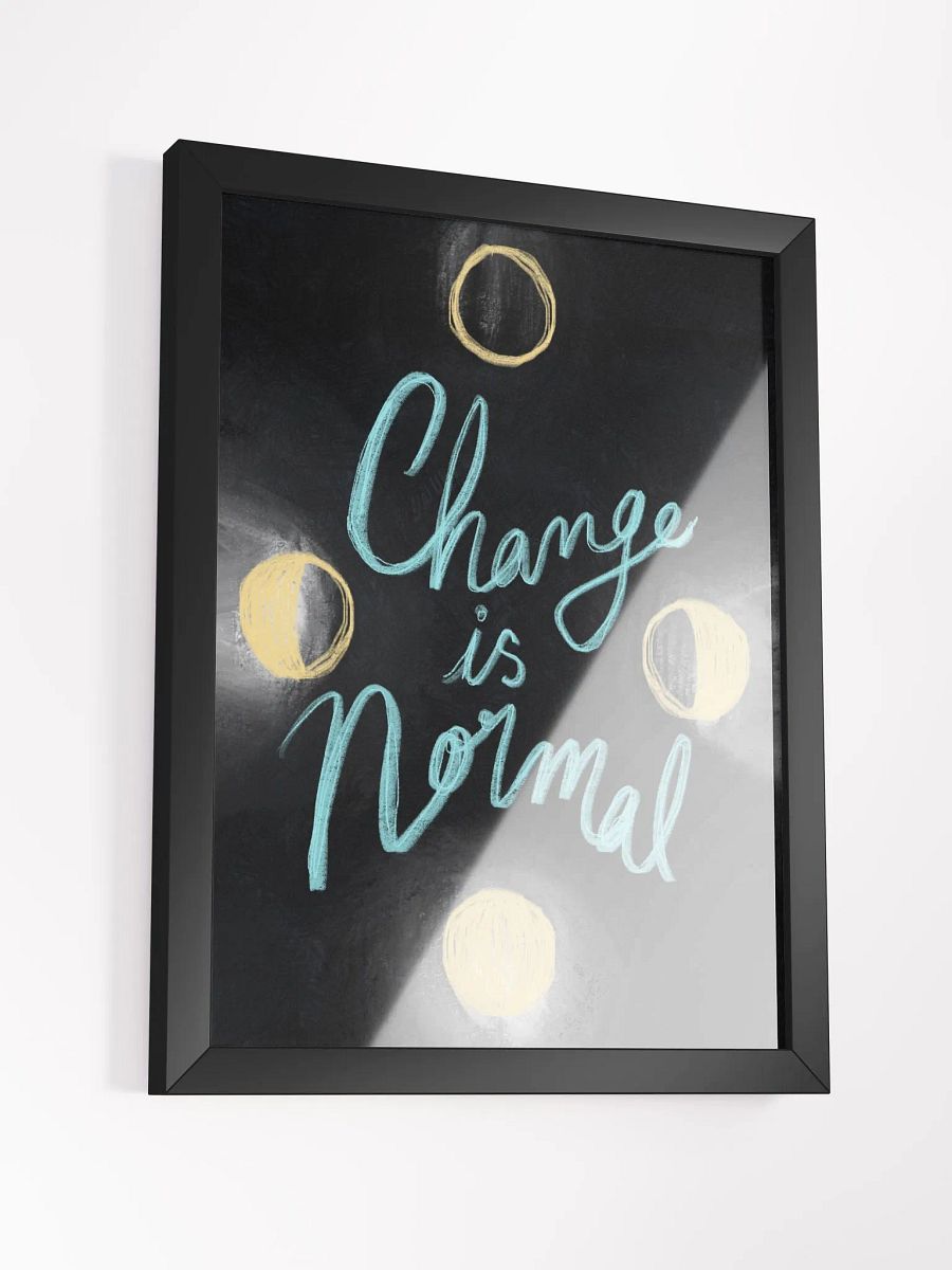 Change Is Normal Framed Art Print product image (3)