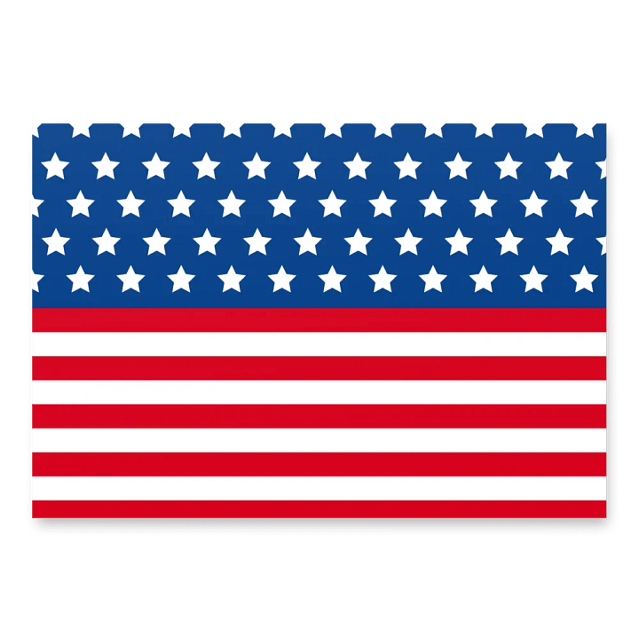 Exclusive Patriotic United States Flag Wrapping Paper Set (3 Sheets) - Gift Wrap product image (1)