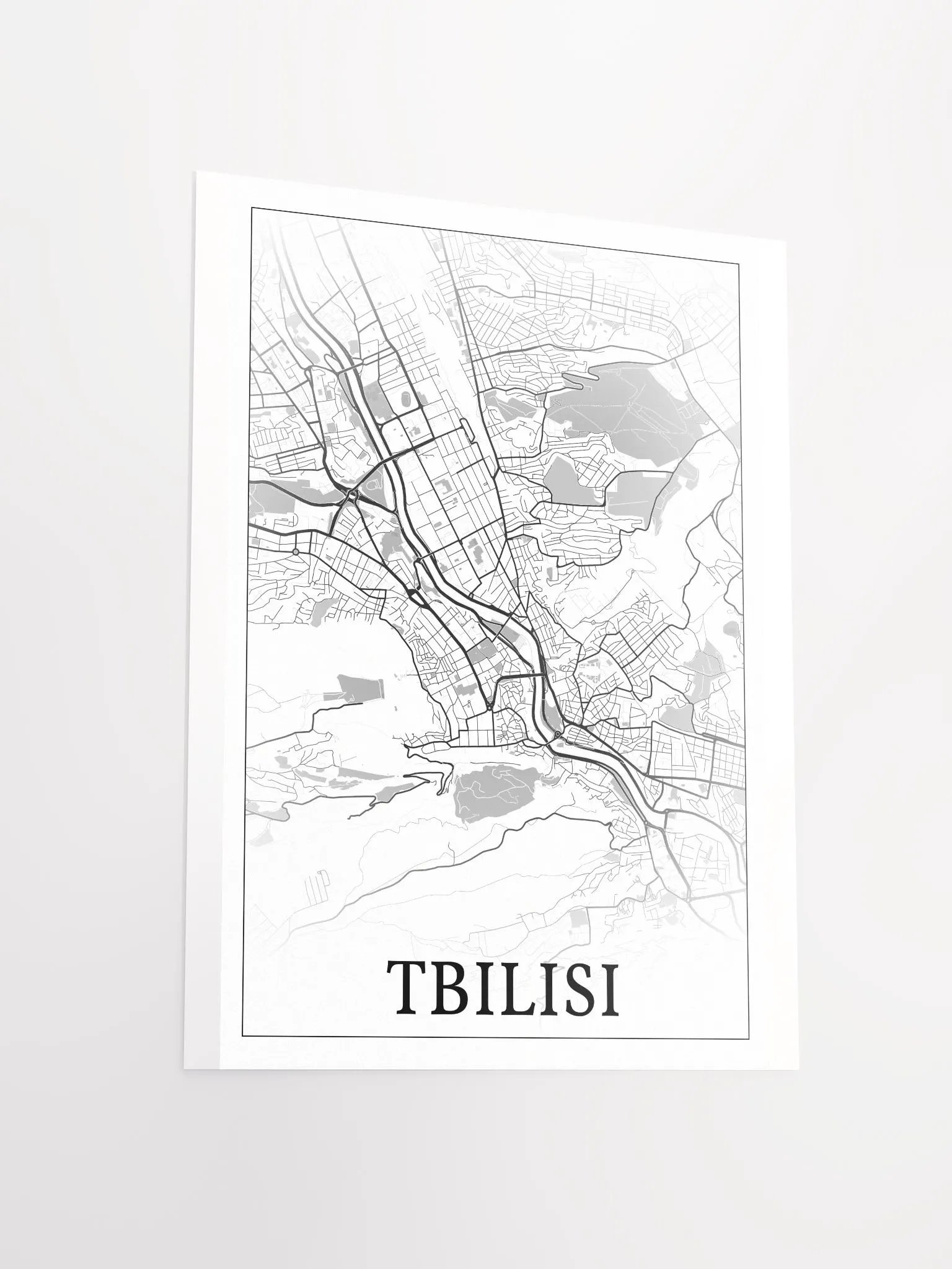 Tbilisi, Georgia, city map print product image (14)