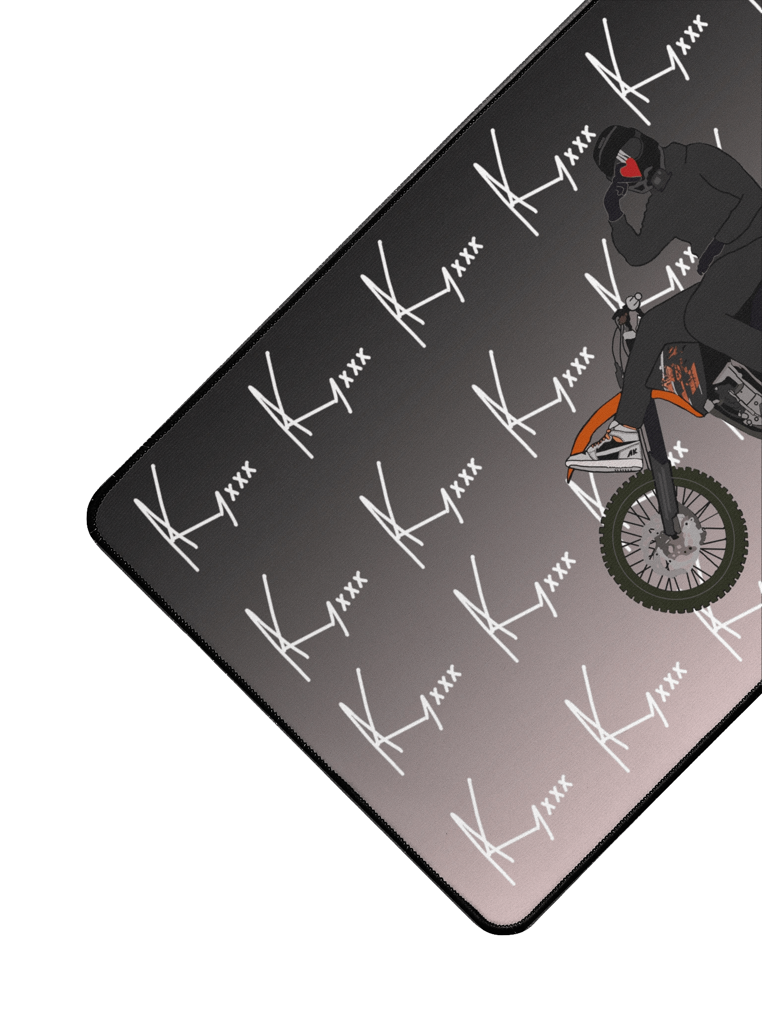 Signature backdrop w/ Heart-hand | 31.5 x 15.5 in Mousepad product image (3)