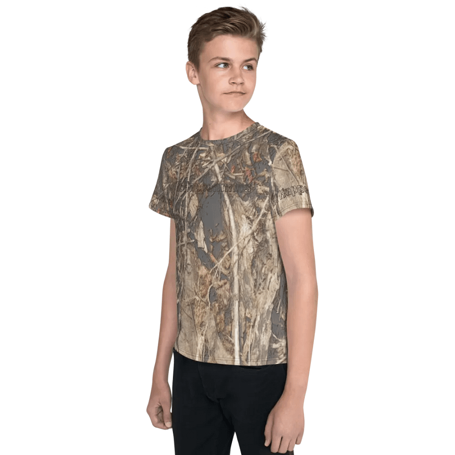 Youth Crew Neck T-Shirt - Dead Split - It Happennnns Camo product image (12)