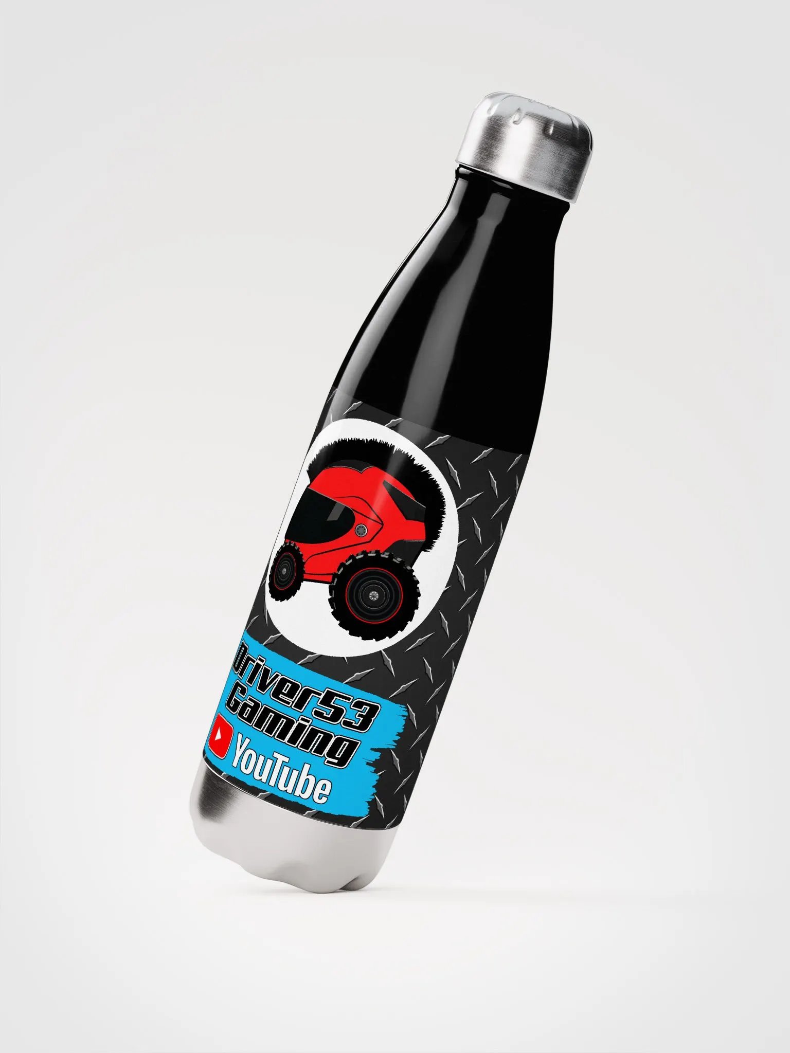 Diamond Plate Logo Stainless Steel Water Bottle product image (2)