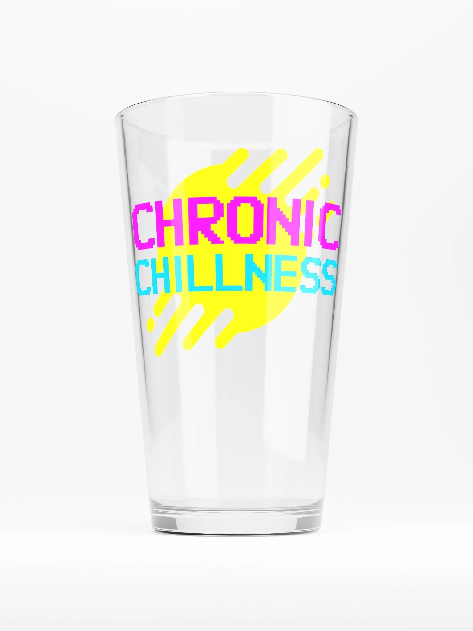 Chronic Chillness pint glass product image (1)