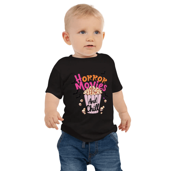 Horror Movies And Chill Baby Tee product image (1)
