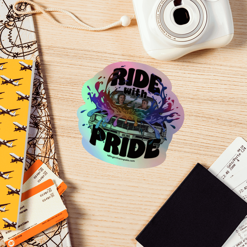 Ride with Pride Holo Sticker - Freeform product image (6)