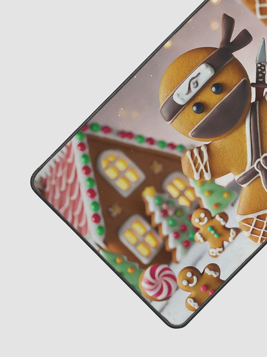 Gingerbread Ninja Holiday Desk Mat - 12"x22" product image (3)