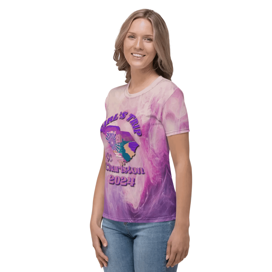 Girls Trip Charlston Sc 2024 All Over Print T-shirt product image (3)