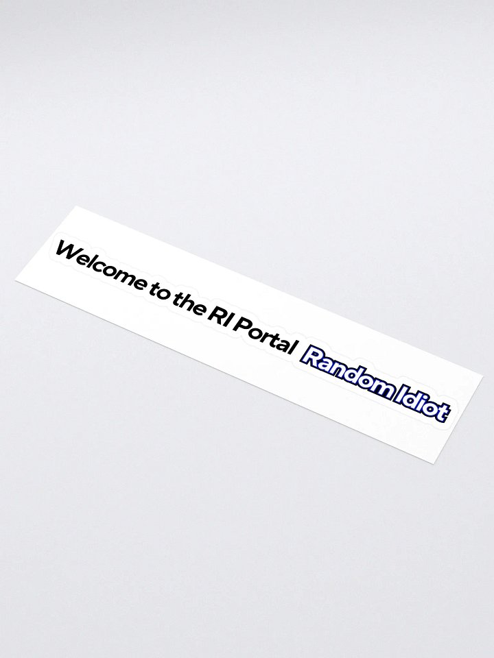 Random Idiot ENG Tagline Cut Stickers (Single) product image (1)