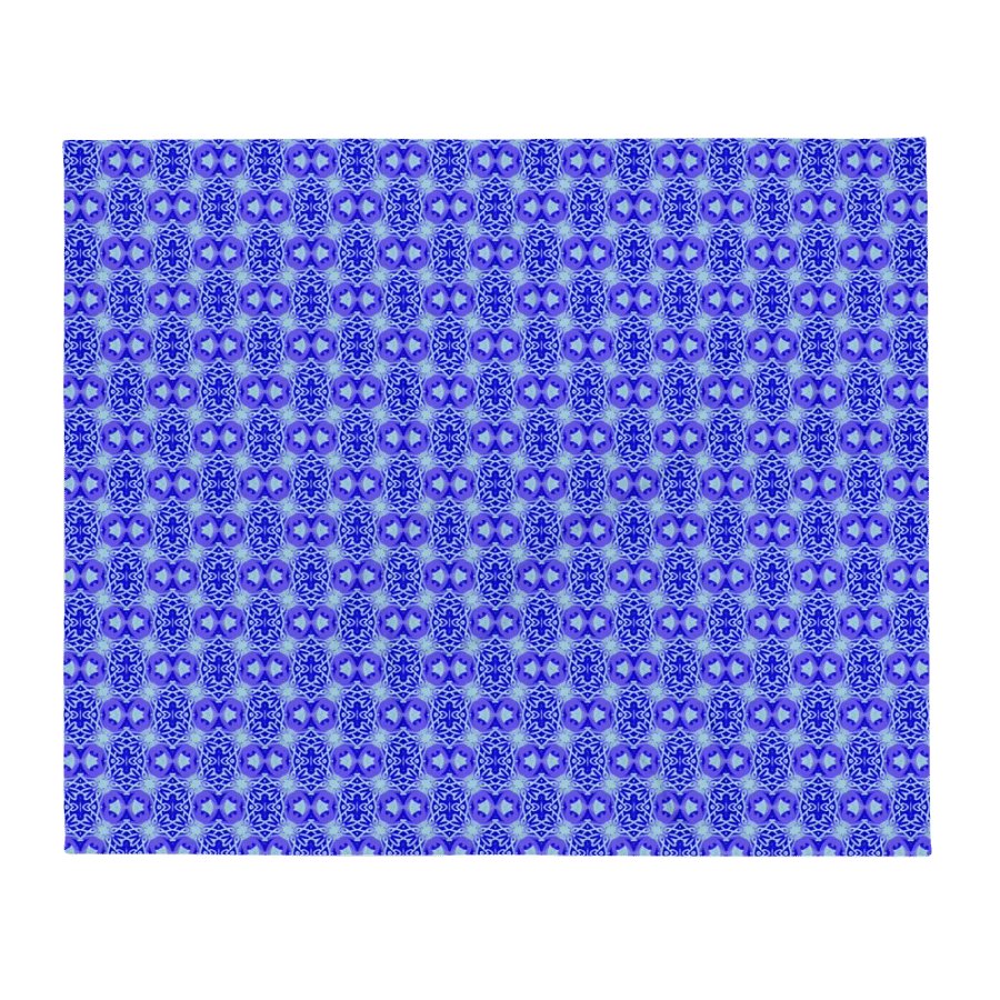 Elegant Blue & Purple Seamless Patterned Throw Blanket product image (3)