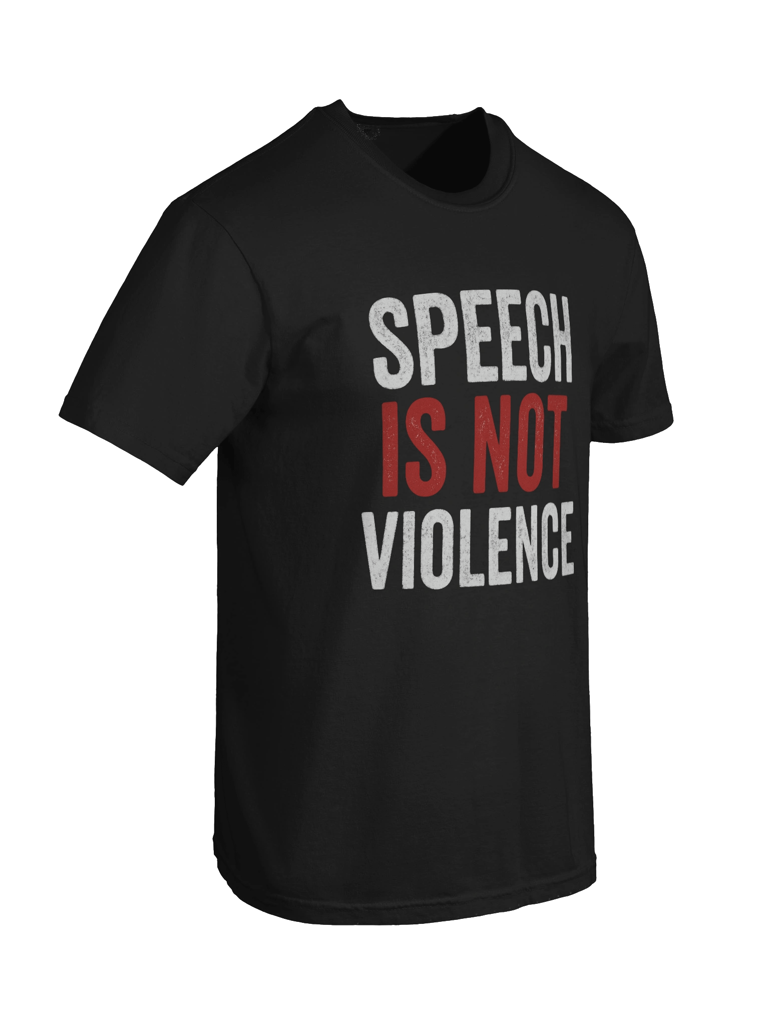Speech is Not Violence T-Shirt (Dark) product image (8)