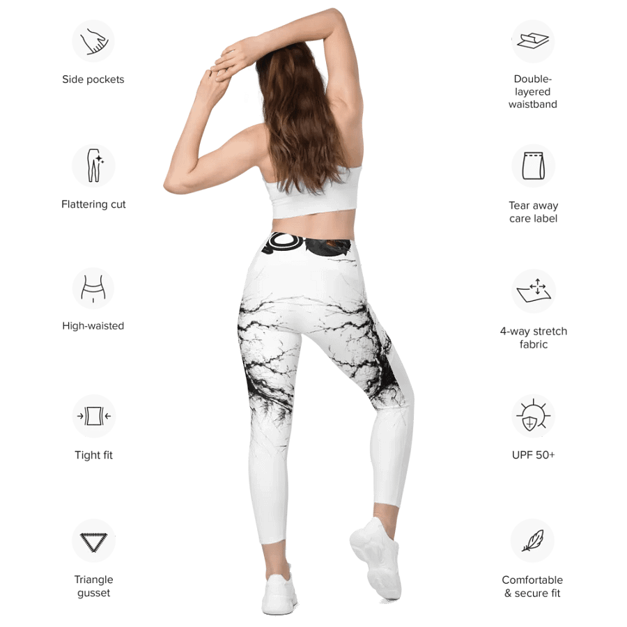 Bamboo Print Leggings with Pockets product image (5)