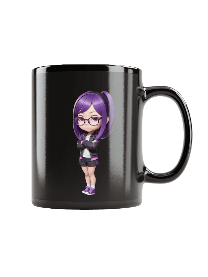 (PURPLE CHIBI) K Black Mug product image (1)