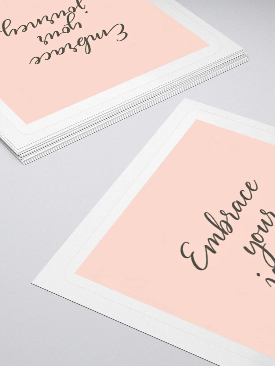 Embrace your journey kiss-out- sticker product image (16)