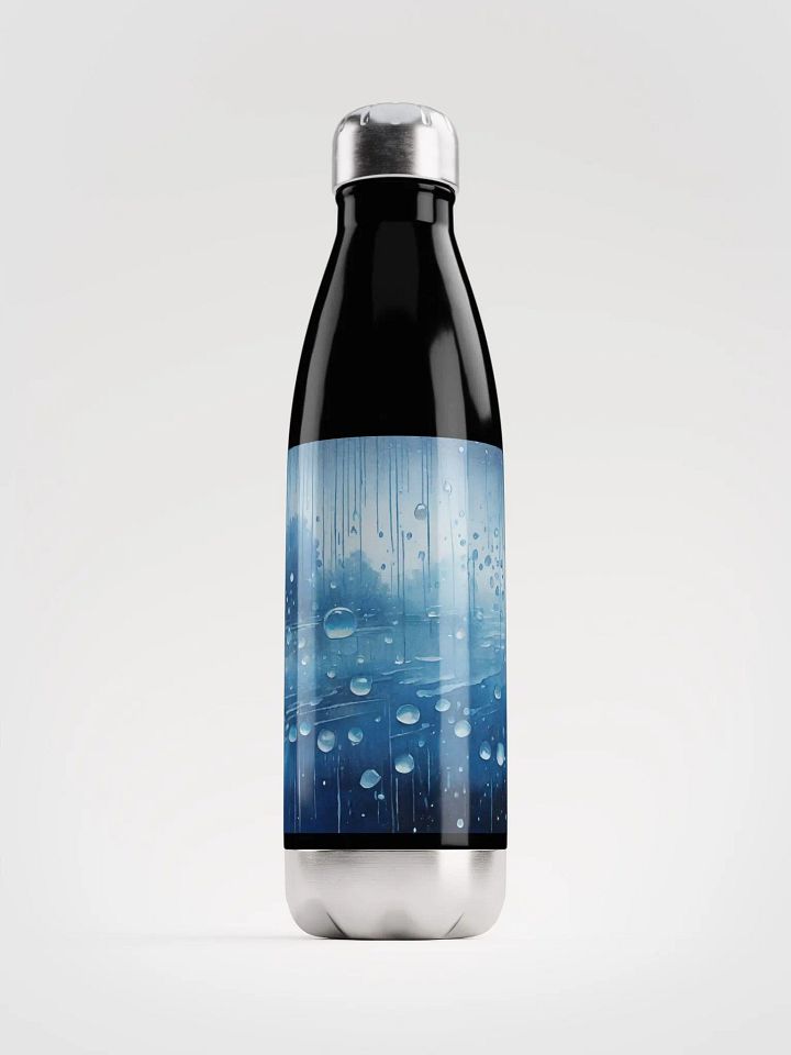 Watercolor Rain Droplet Water Bottle product image (1)