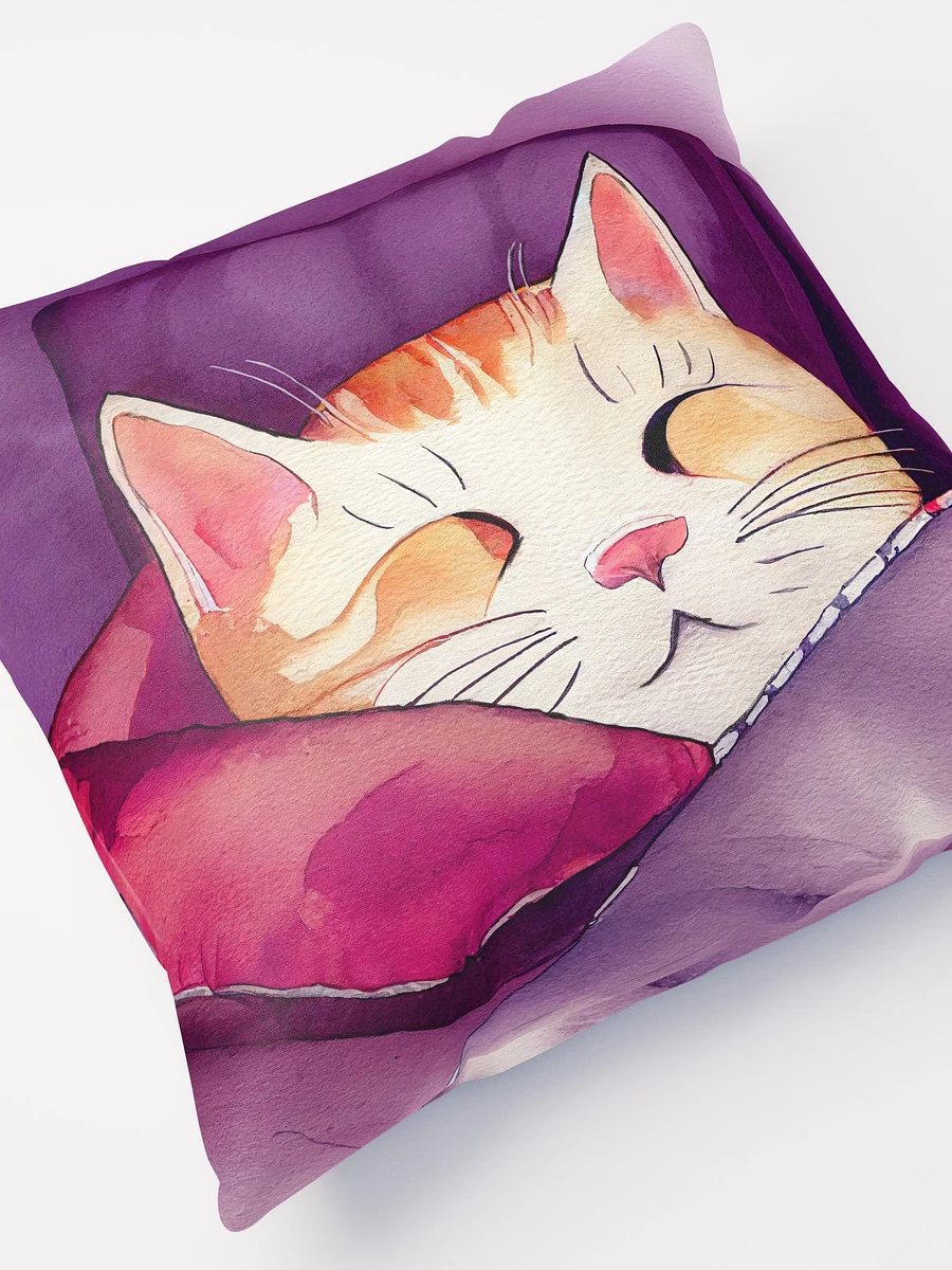 Face of Contentment - Cat Throw Pillow product image (5)