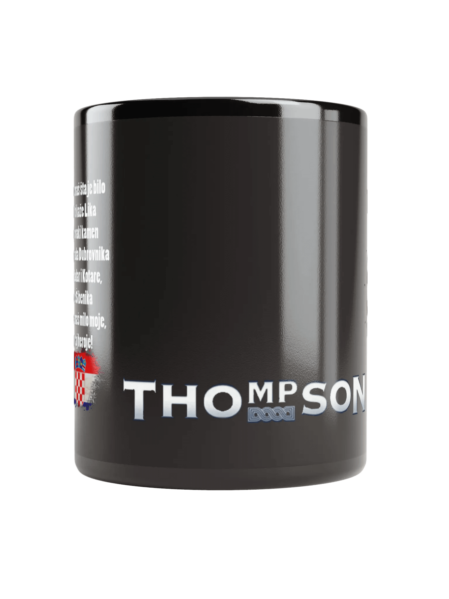 Croatian Pride Black Glossy Mug product image (10)