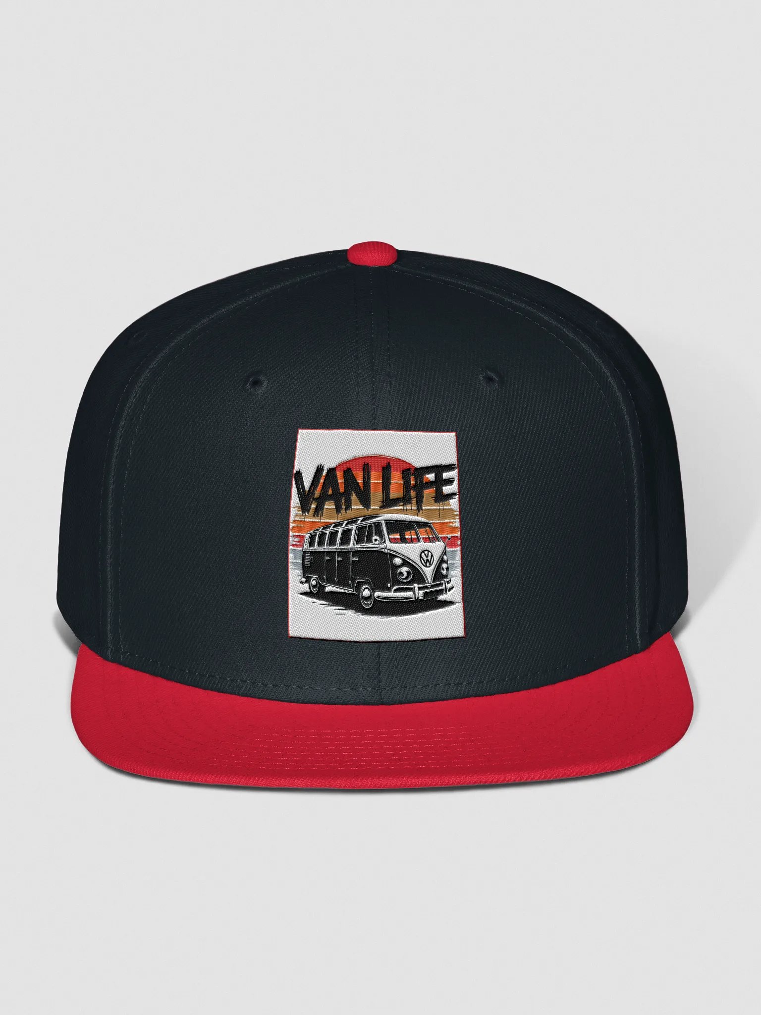 Red "Van Life" Snapback Cap product image (1)