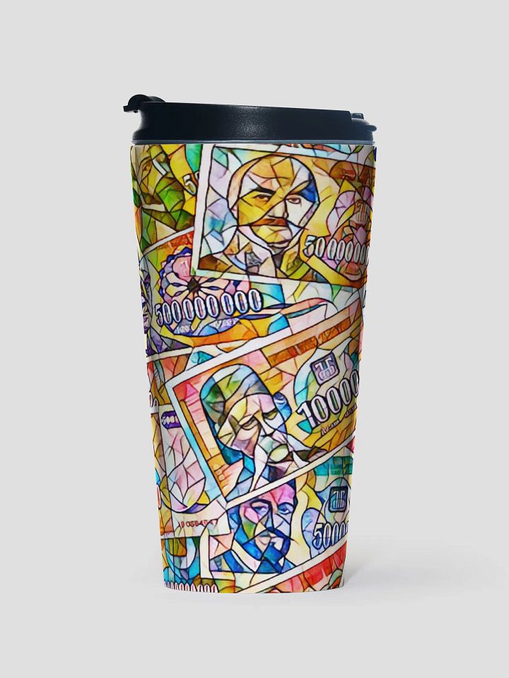 Jugoslovenski inflatorni dinar 1993 (Kolaž/mozaik) Stainless Steel Travel Mug product image (1)