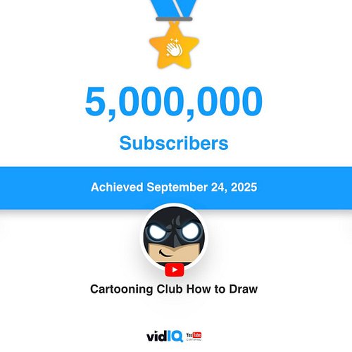 Let’s GO!

#5million 
#cartooning4kids 
#youtube