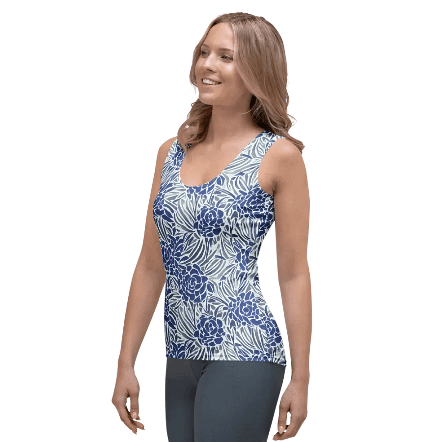 Blue Roses Women Tank Top product image (3)