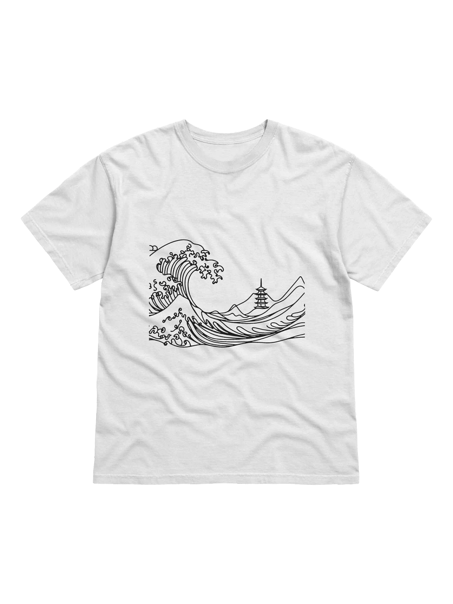Kanagawa Waves Line Art design T-Shirt product image (2)