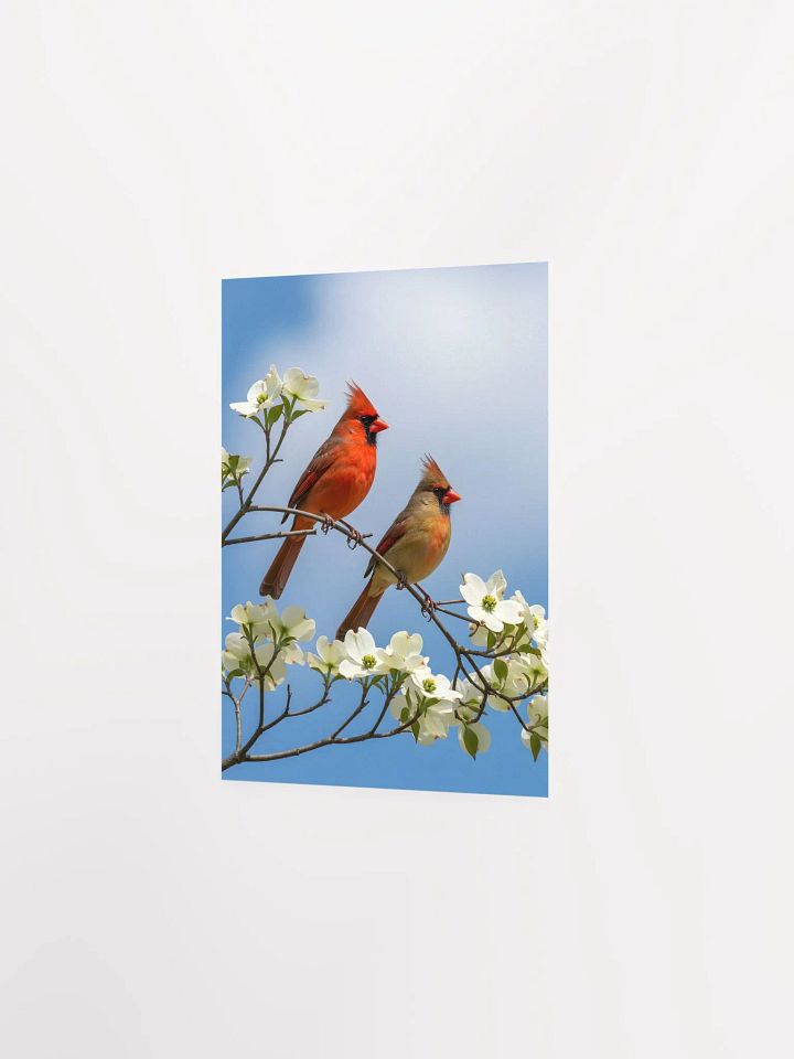 Dogwood Dreamscape: The Cardinal Courtship Poster product image (20)