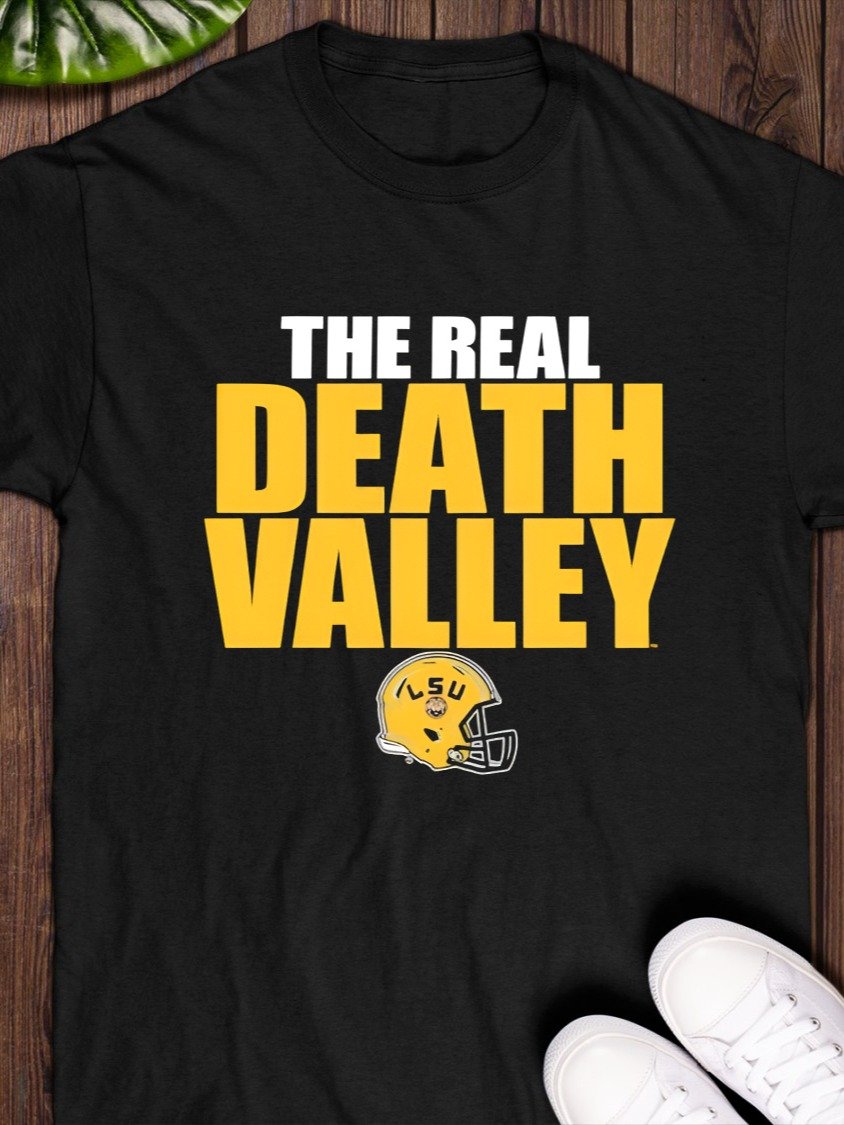 LSU Tigers The Real Death Valley helmet T-Shirt product image (1)