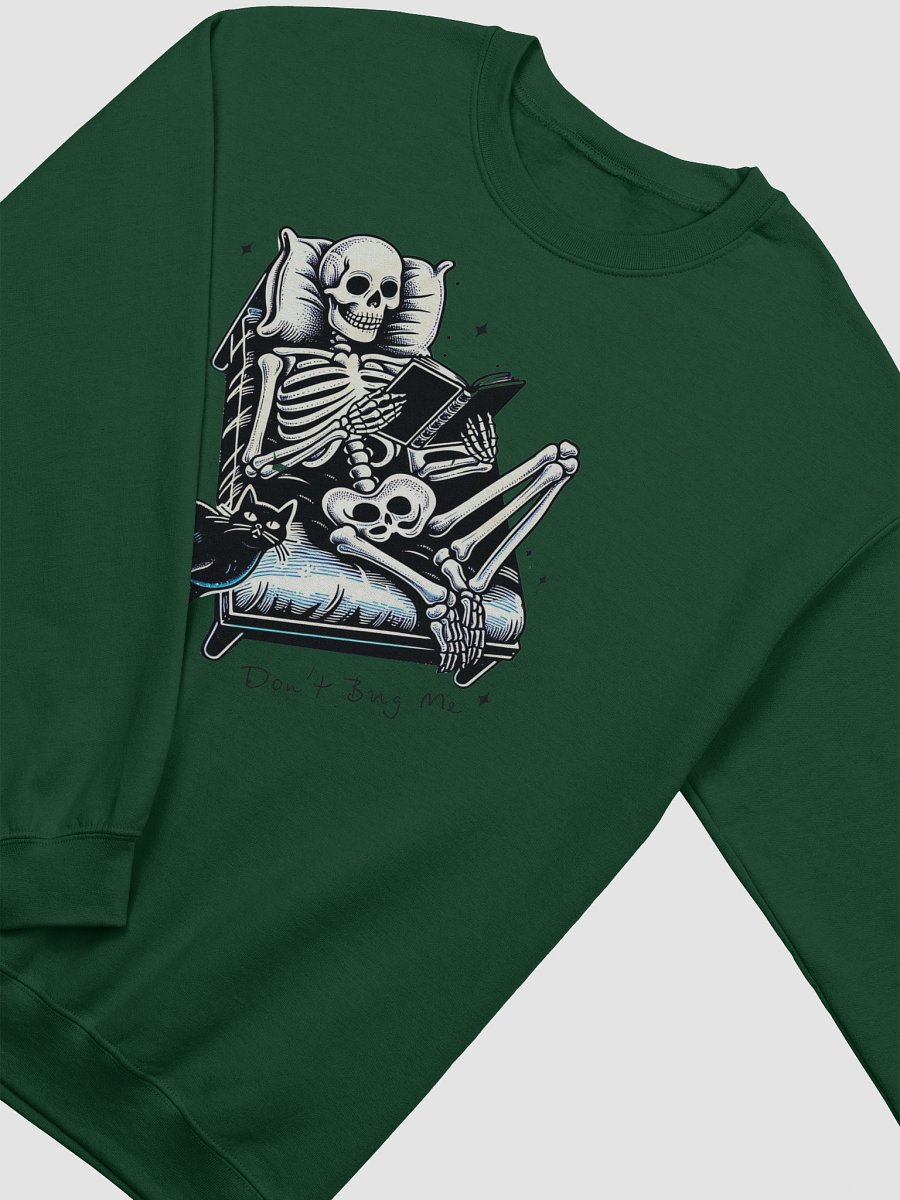 Don't Bug Me Skeleton In Bed Long Sleeve Unisex Halloween Sweatshirt Top product image (29)