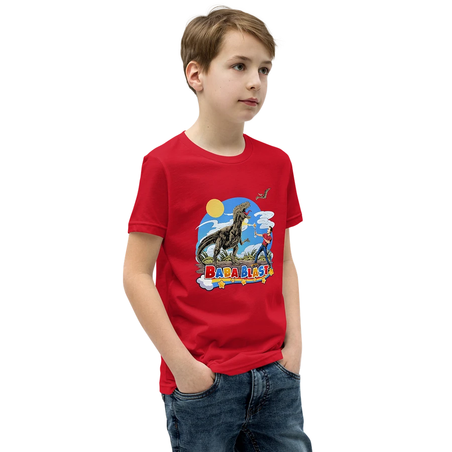 Youth Baba Blast Dino T-Shirt (Red) product image (2)