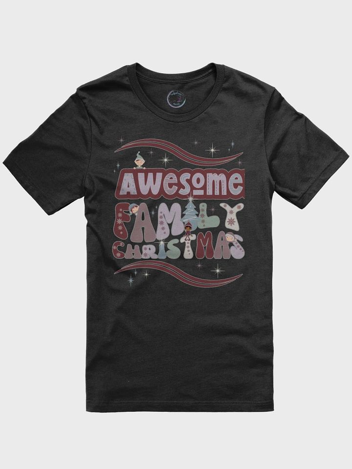 Fun Boho Awesome Family Christmas Tee product image (2)
