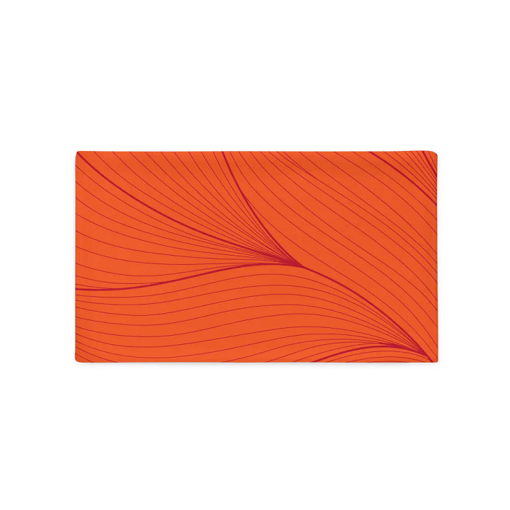 Flowing Lines Orange Pillowcase product image (5)