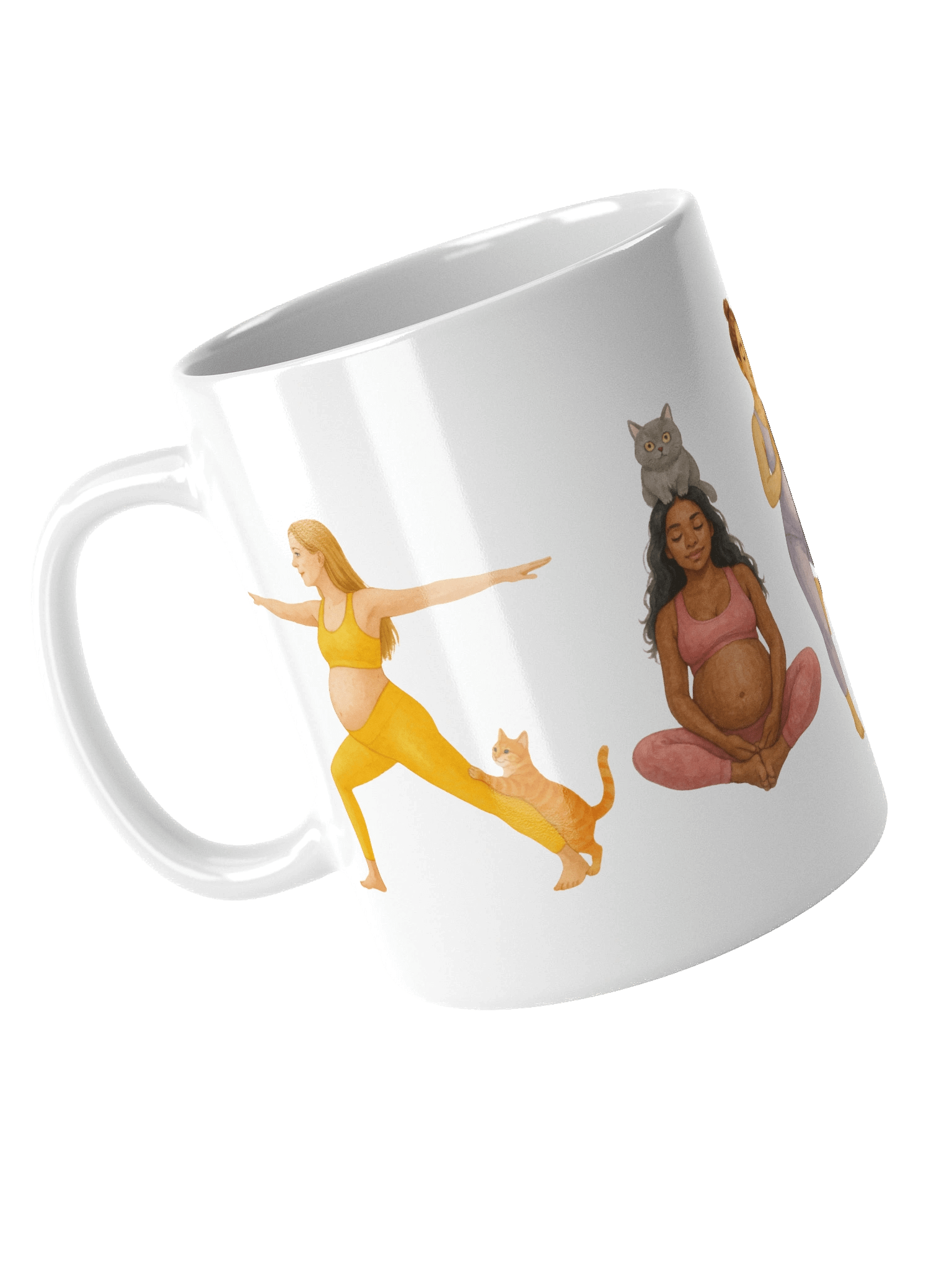 Prenatal Yoga with Cats Mug product image (4)
