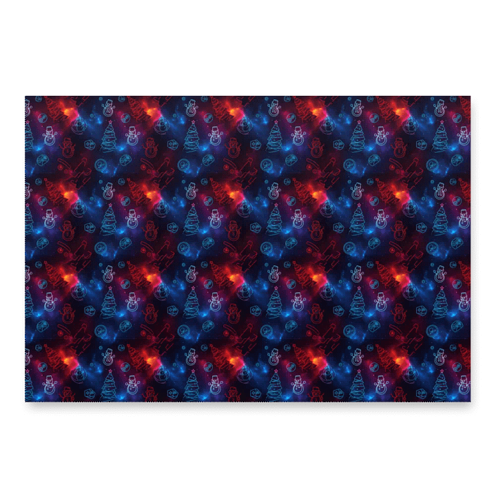 Ibreon Esports Holiday Wrapping Paper - Neon Nebula product image (1)