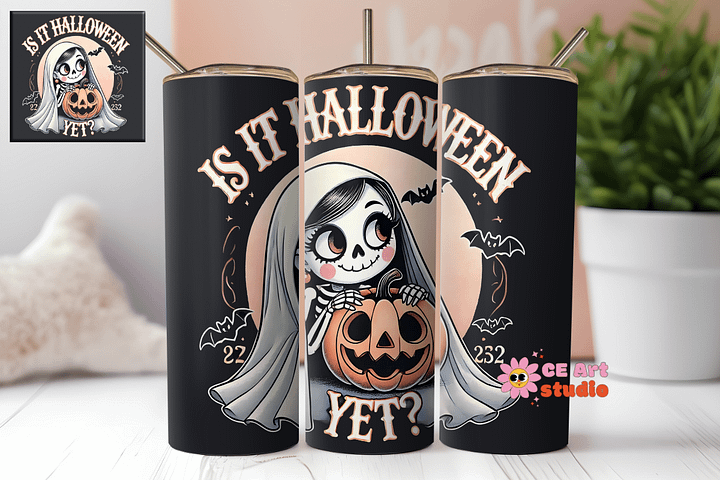 Is It Halloween Yet Tumbler Wrap PNG product image (1)