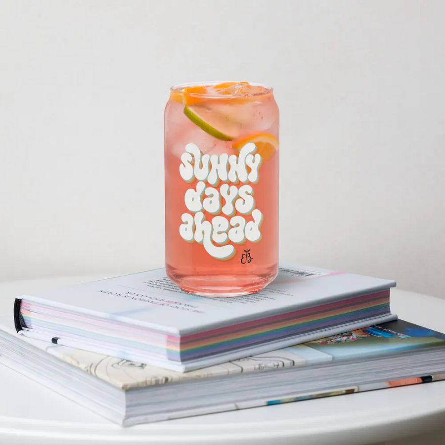 Sunny Days Ahead: Glass Cup product image (5)