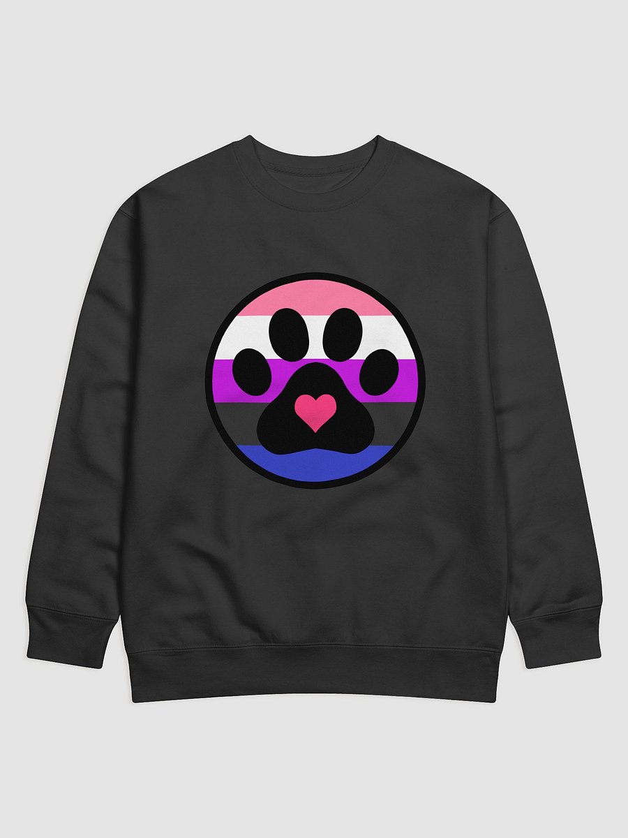 Pride Paw Sweatshirt - Genderfluid product image (1)