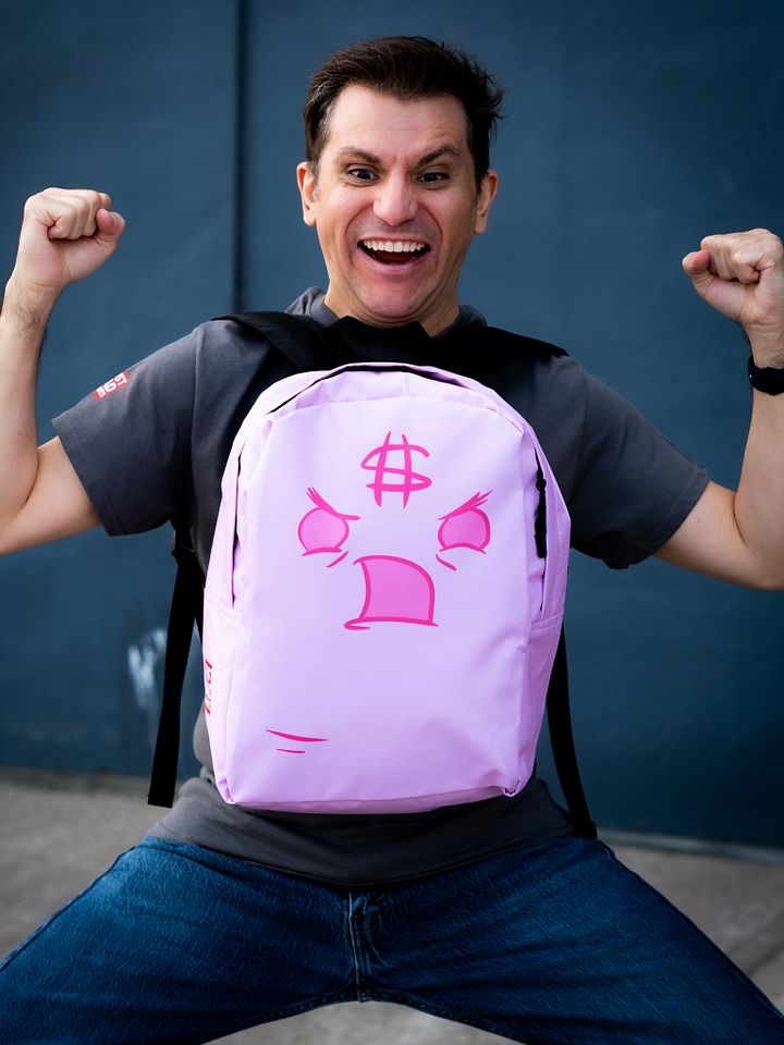 Pink Money Ghost Backpack product image (1)