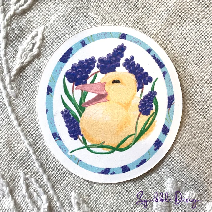 Vinyl Sticker - Spring Duckling product image (1)