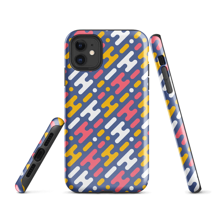 Vibrant Abstract Stripes iPhone® Tough Case product image (1)