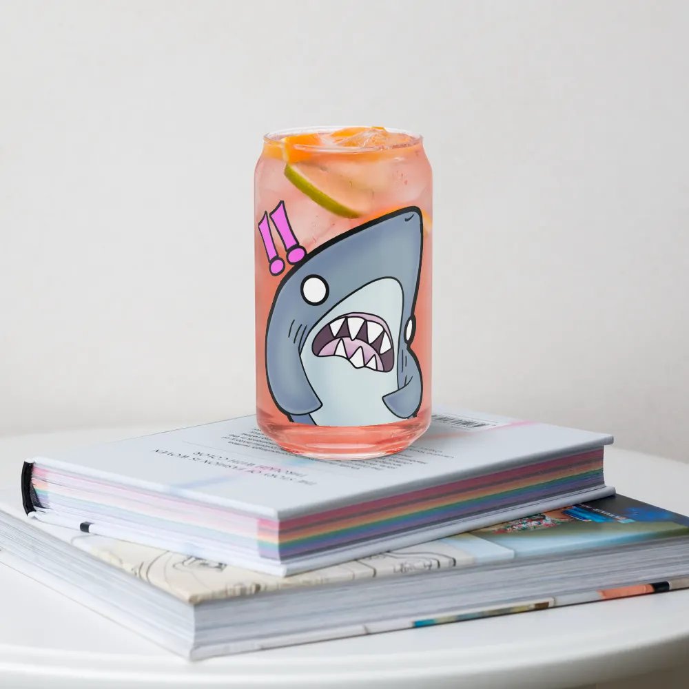 Startled Shark Can-Shaped Glass product image (4)