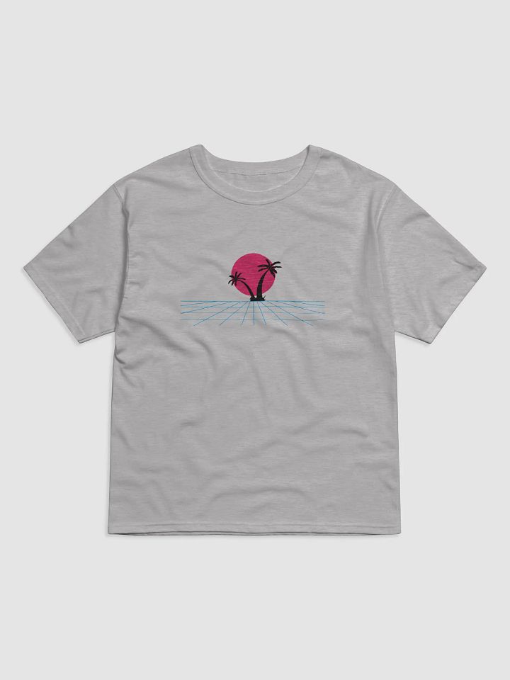 Retro Sunset Grid Relaxed-Fit Tee product image (1)